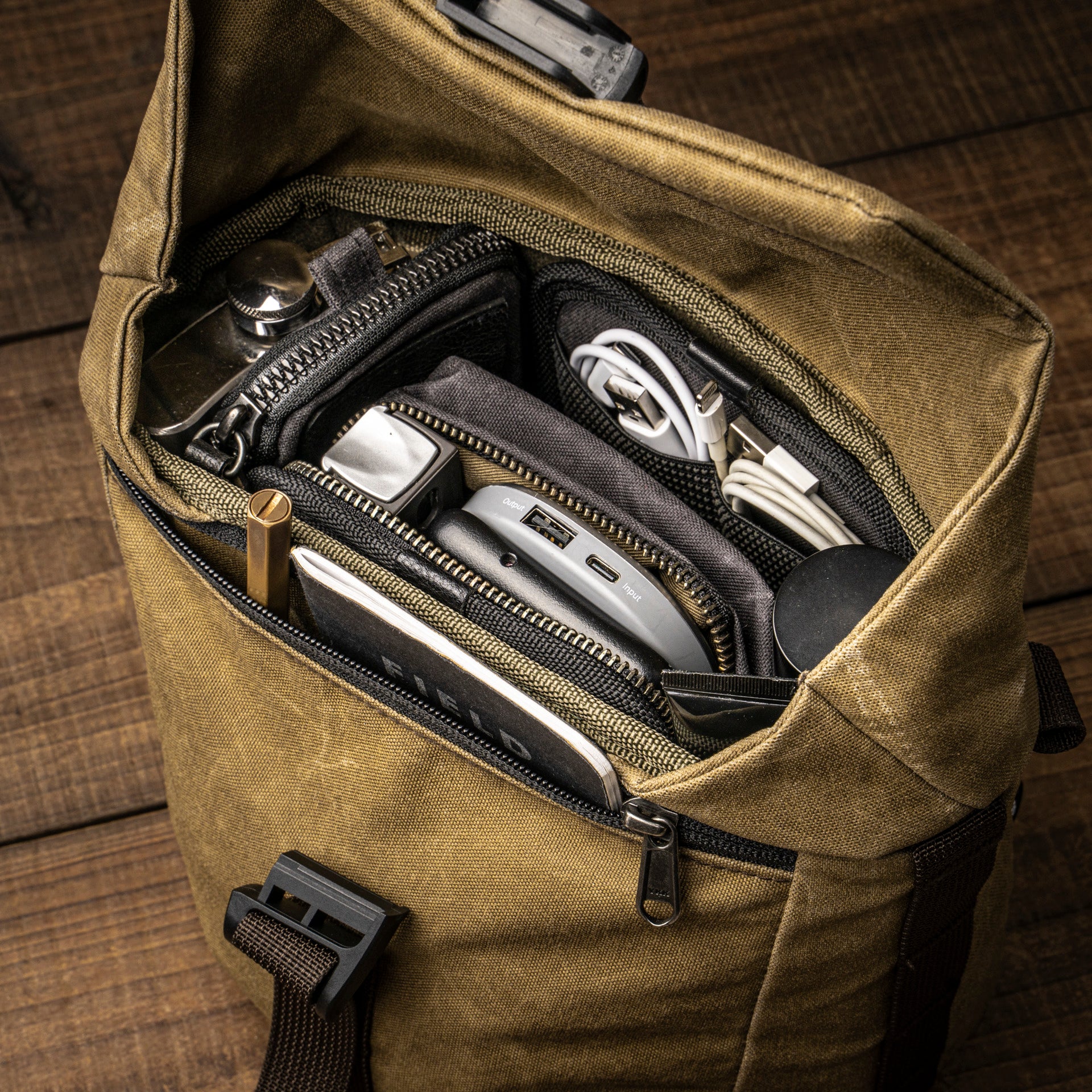 Wotancraft Travel Camera Bag 3.5L Upgraded Khaki