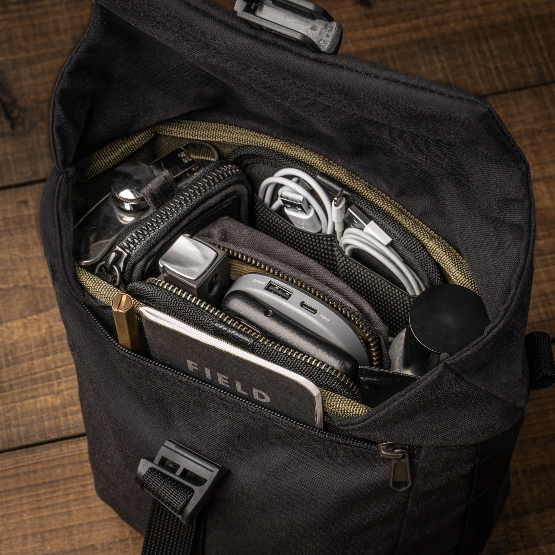 Wotancraft Travel Camera Bag 3.5L Upgraded Black