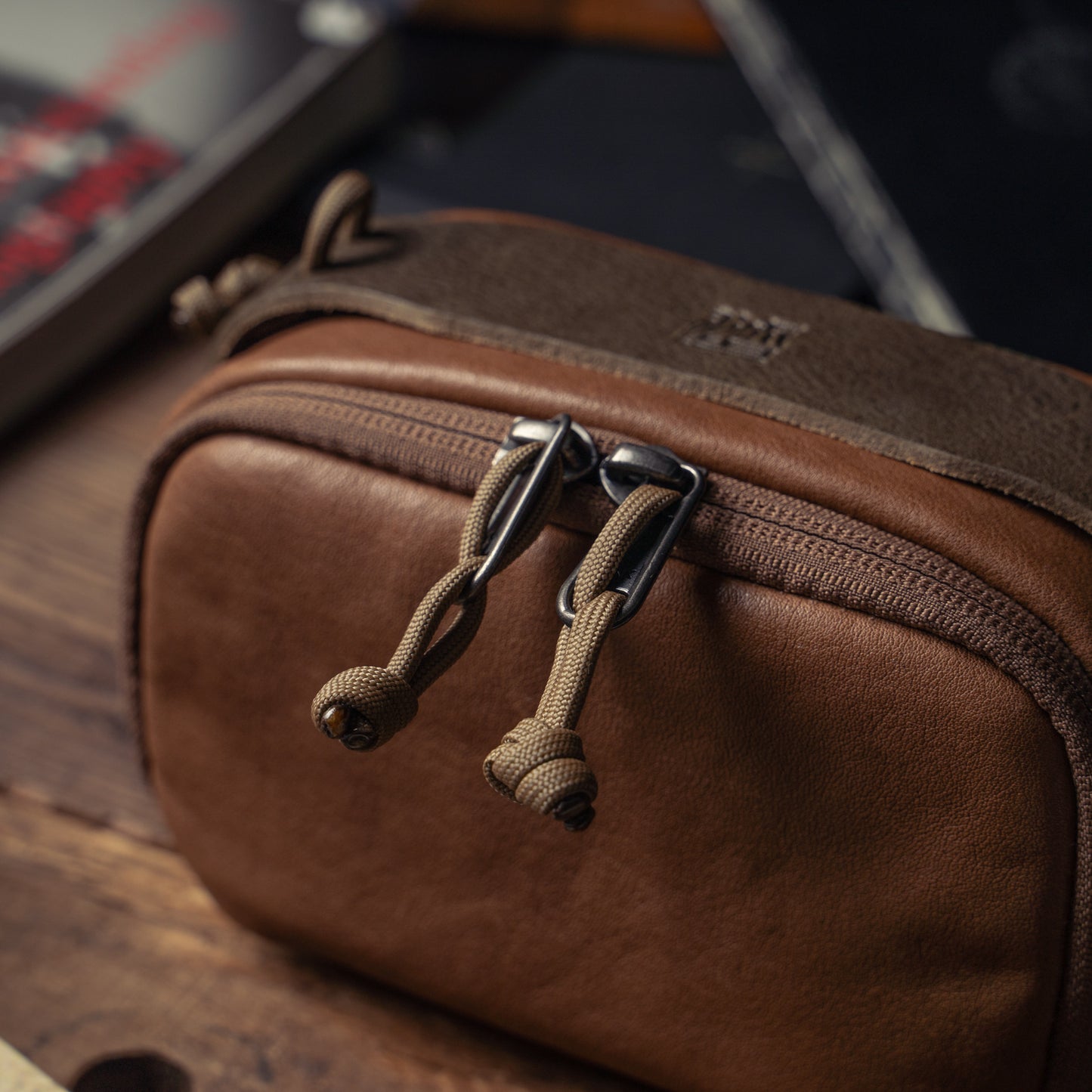 Wotancraft Full Leather Portable Camera Pouch M Brown