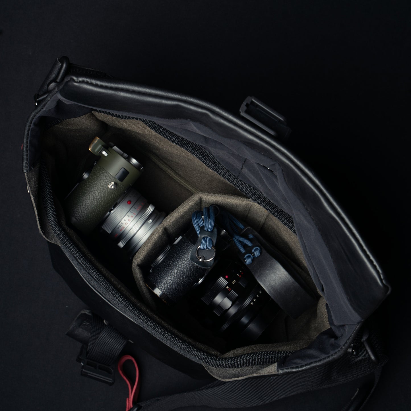 Wotancraft Leather Travel Camera Bag 7L Upgraded Black