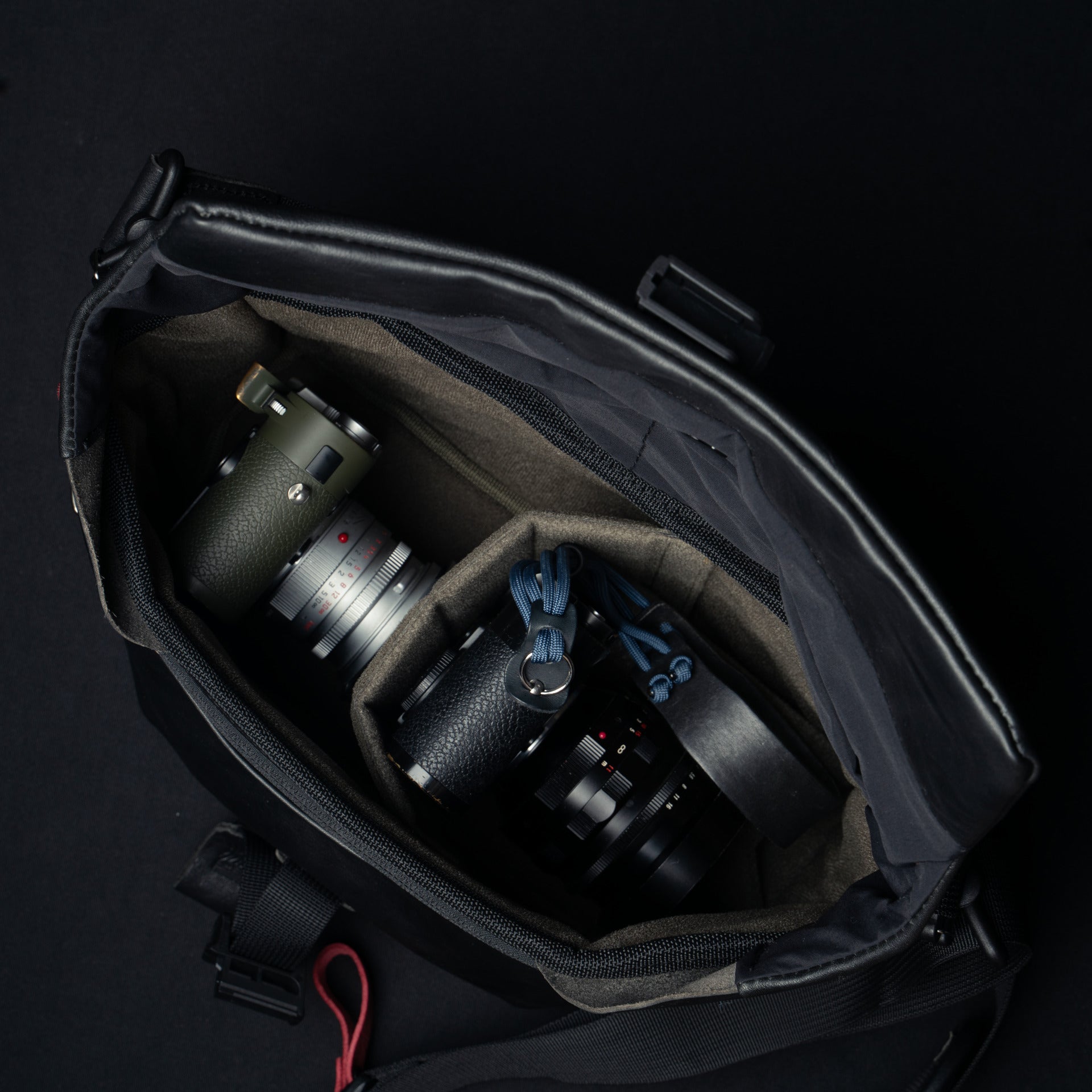 Wotancraft Leather Travel Camera Bag 7L Upgraded Black